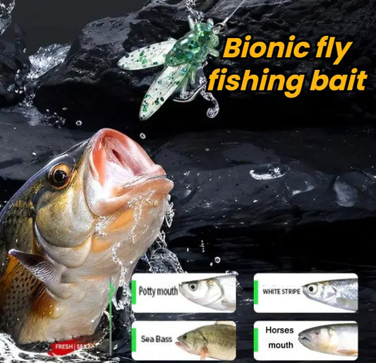Cebo para peces - mosca bionica (20 unidades)