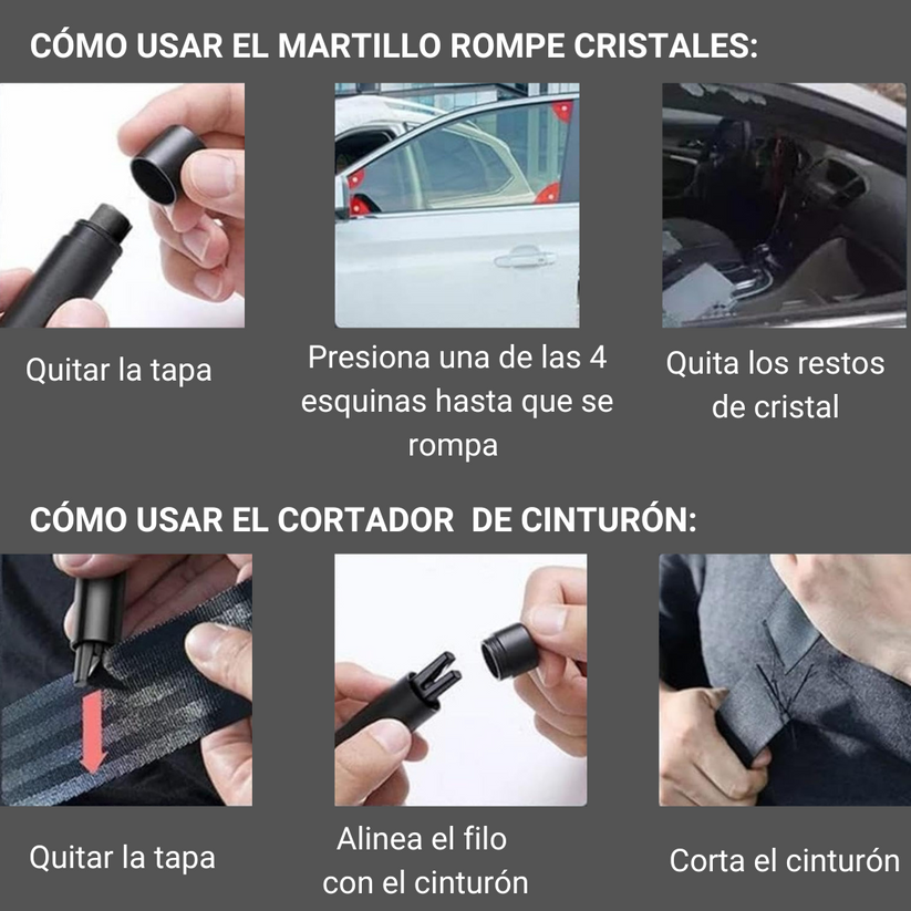 Herramienta Rompe cristales (Oferta 2x1)