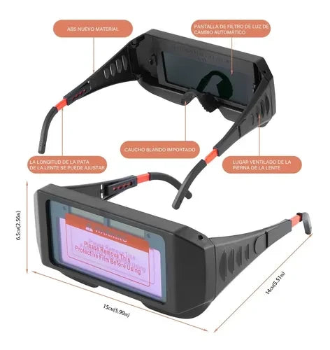 GAFAS DE SOLDADURA CON OSCURECIMIENTO AUTOMATICO