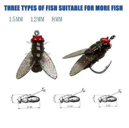 Cebo para peces - mosca bionica (20 unidades)