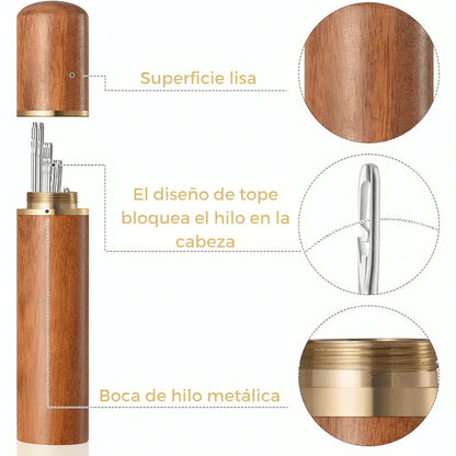 24 Agujas Enhebrado automático (+2 cajas de madera)