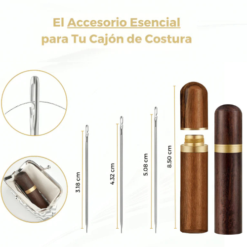 24 Agujas Enhebrado automático (+2 cajas de madera)