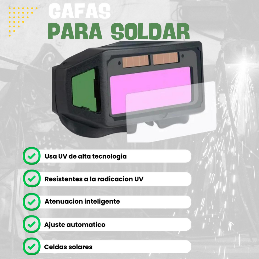 GAFAS DE SOLDADURA CON OSCURECIMIENTO AUTOMATICO